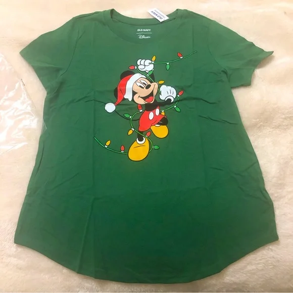 Old Navy Disney Tops New Disney Holiday Mickey Mouse Tshirt